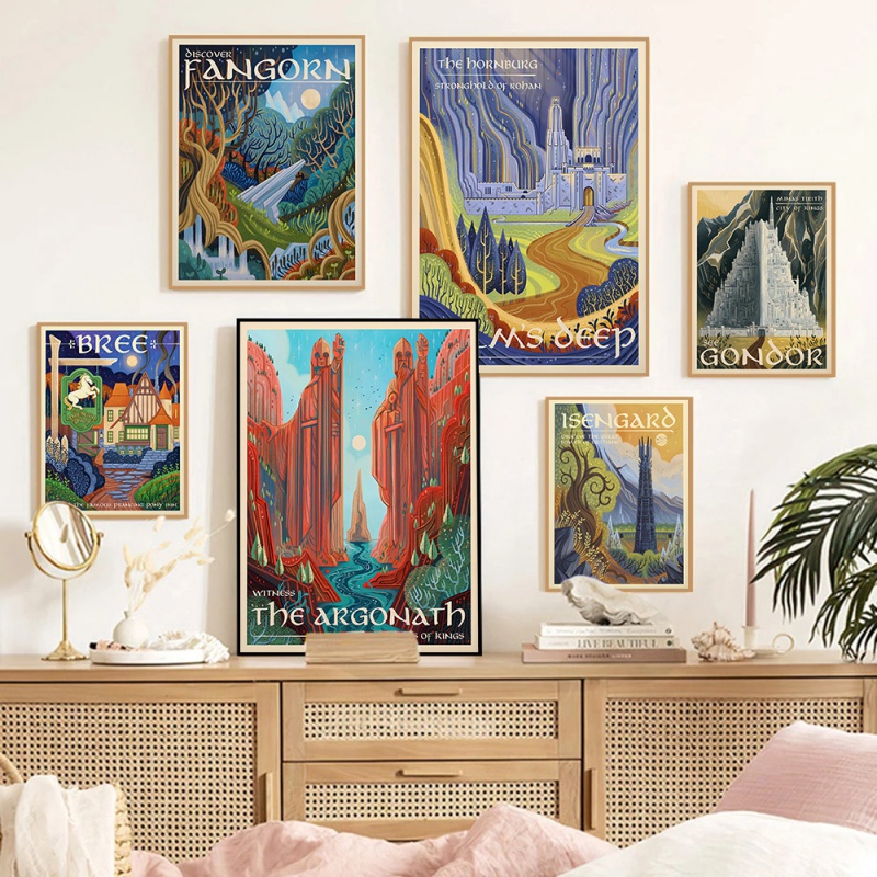 Star Map Poster - Ring Art Poster Wall Retro Travel