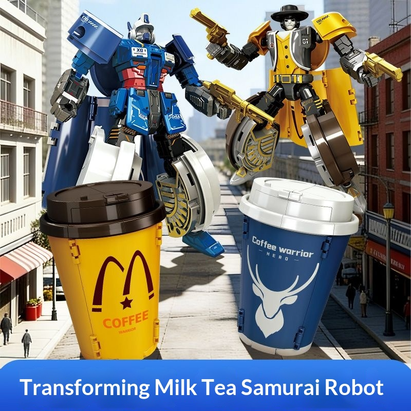 Science Robot - Transforming toy milk tea warrior mecha