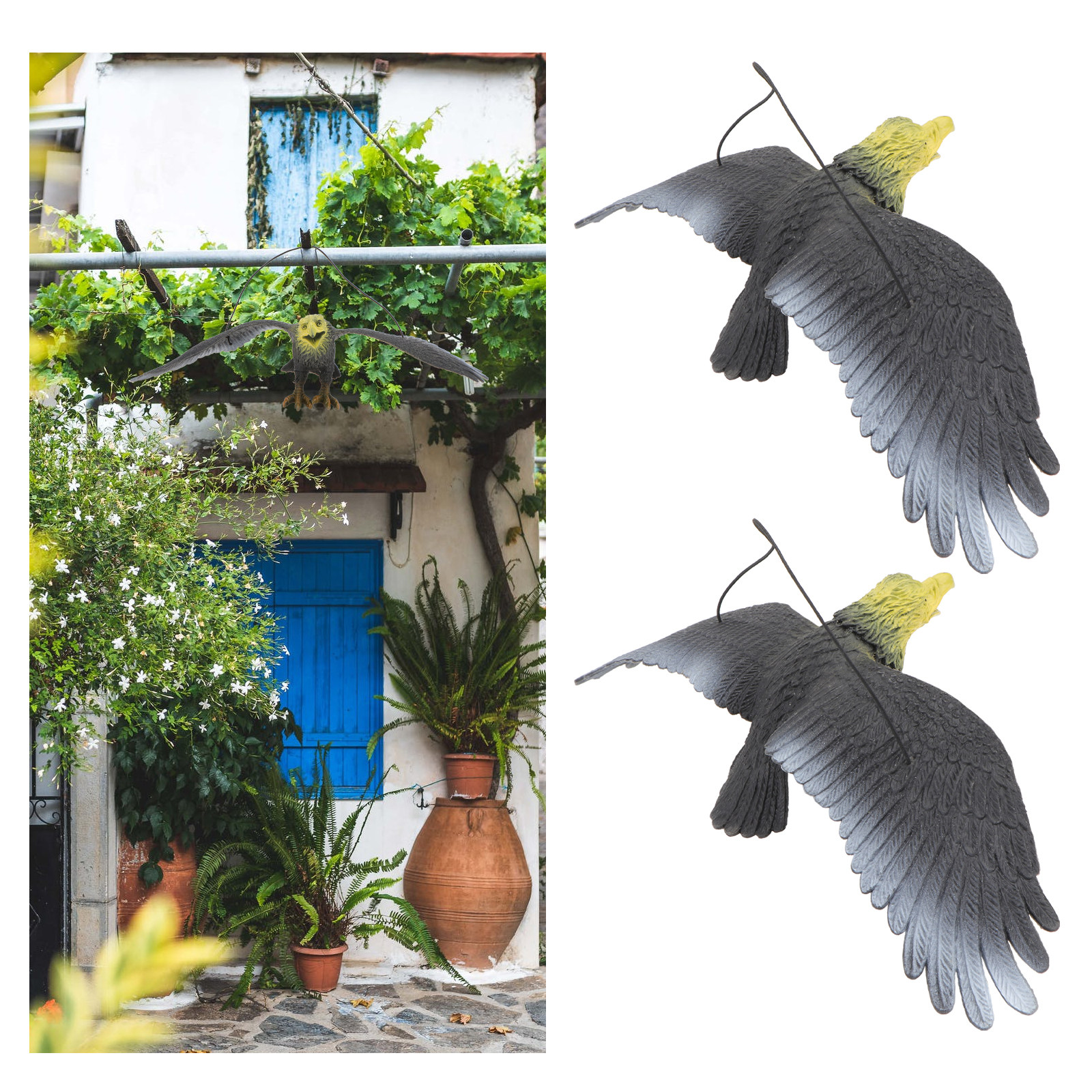 Science Toy - 2Pcs Premium Simulation Eagle Statue Vivid