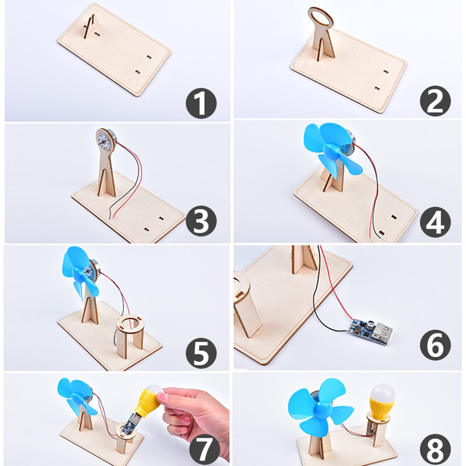 Science Kit - DIY Science Project Wind Generator Wooden