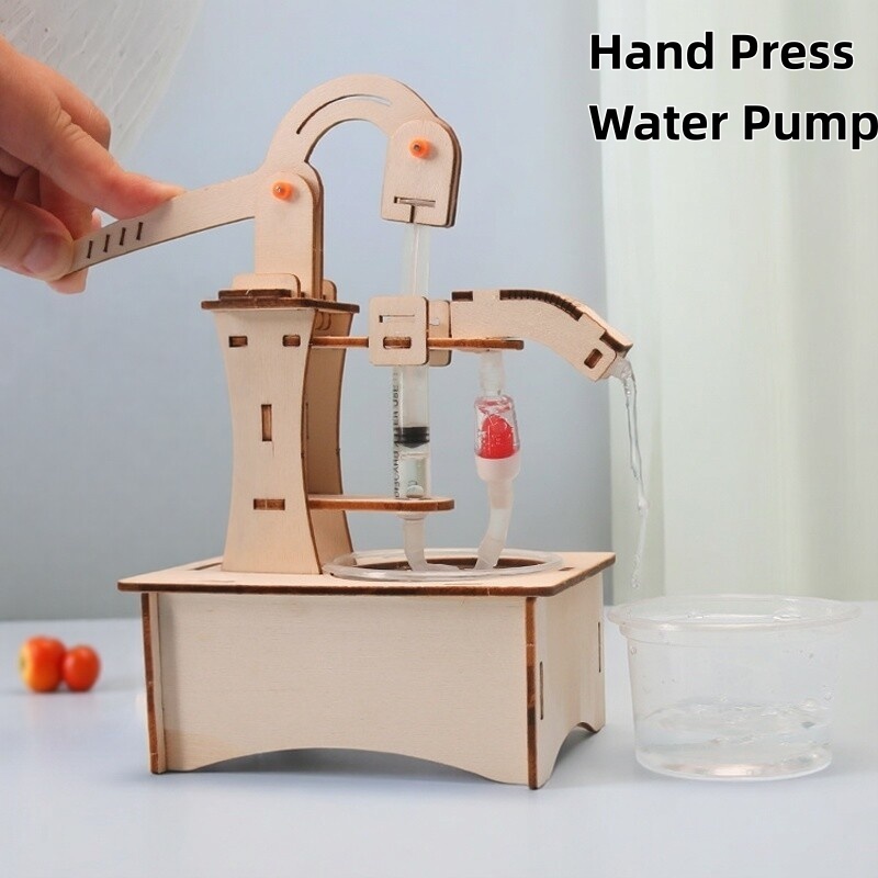 Science Project Diy - Wooden DIY Hand Pump Well Model
