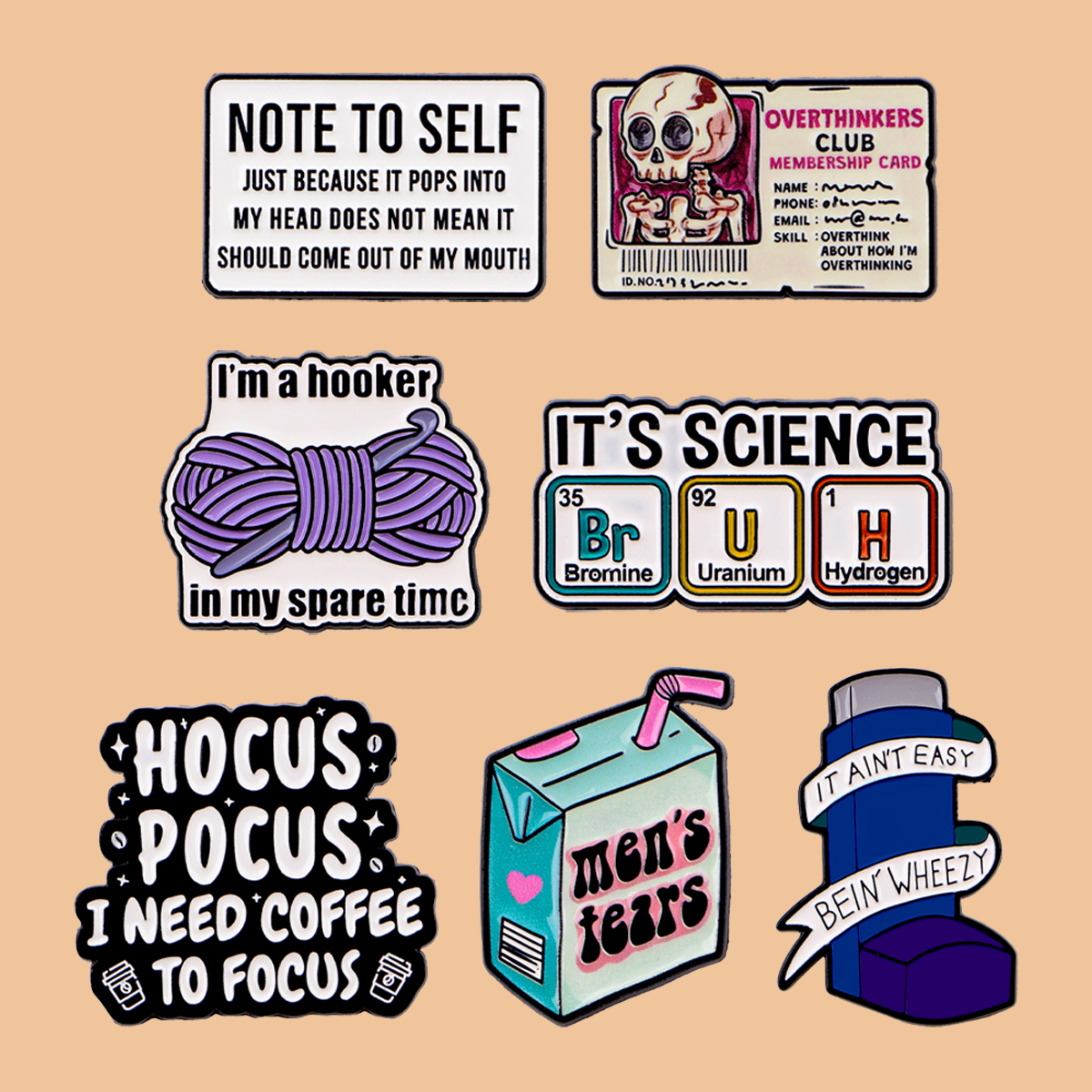 Funny Cartoon Quotes Enamel Pi - مراجعة Science Bob وسعره