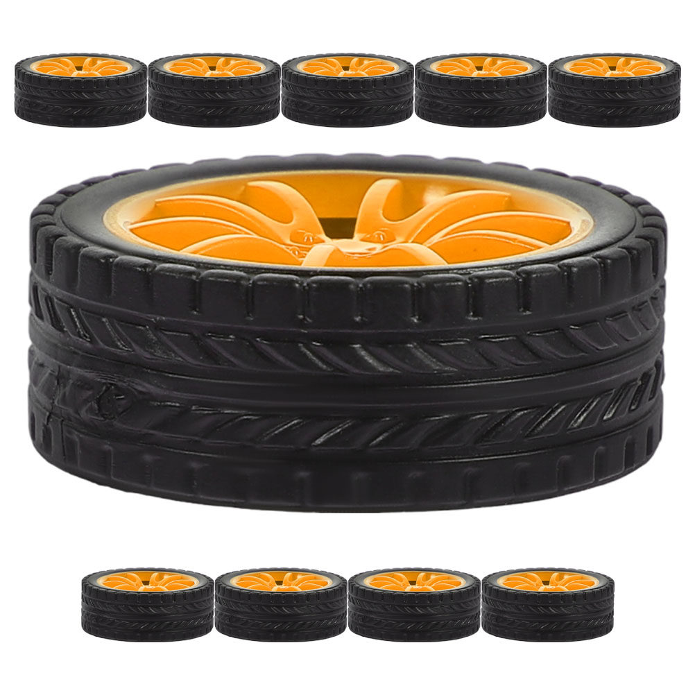 10Pcs Rubber Car Wheels Stable - مراجعة Science Project Diy وسعره