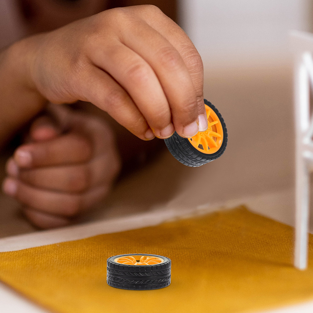 10Pcs Rubber Car Wheels Stable - مراجعة Science Project Diy وسعره