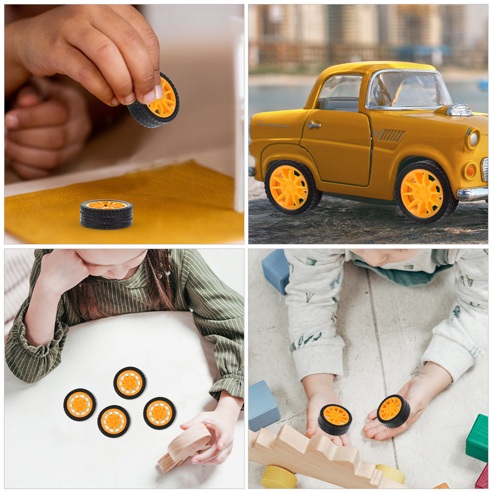 10Pcs Rubber Car Wheels Stable - مراجعة Science Project Diy وسعره