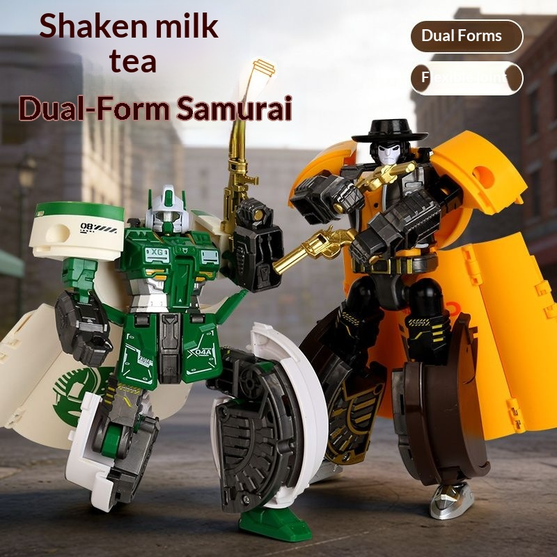Transforming toy milk tea warr - مراجعة Science Robot وسعره