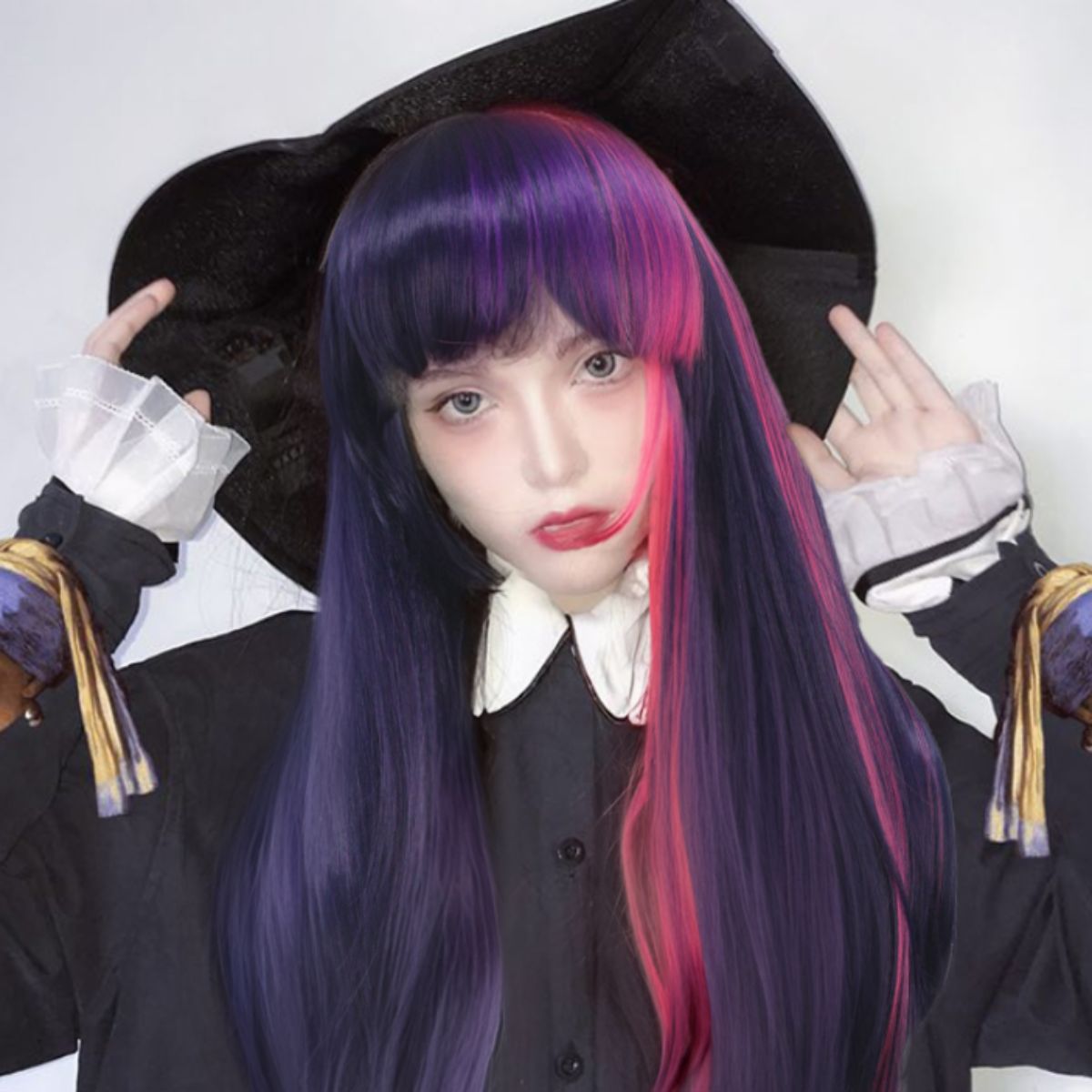 Pink Purple Neat Bangs Long St - مراجعة Science Bob وسعره