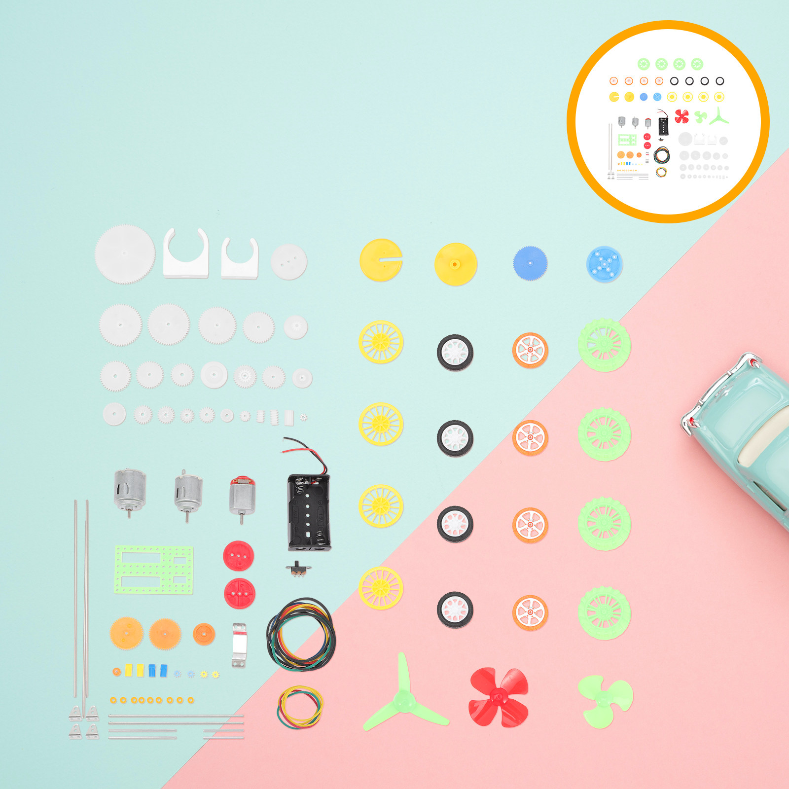 112Pcs Electric Motor Gears Ki - مراجعة Science Kit وسعره