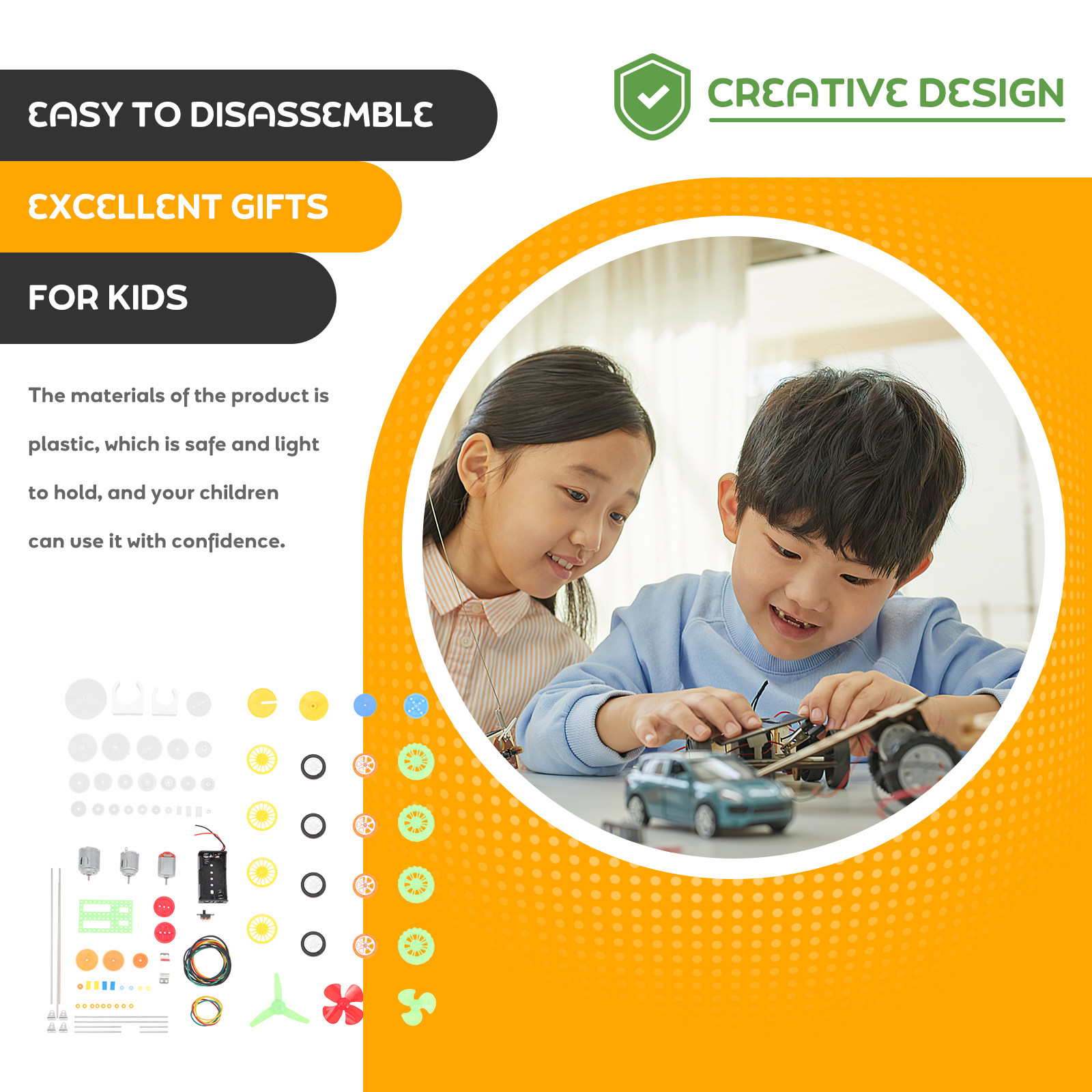 112Pcs Electric Motor Gears Ki - مراجعة Science Kit وسعره