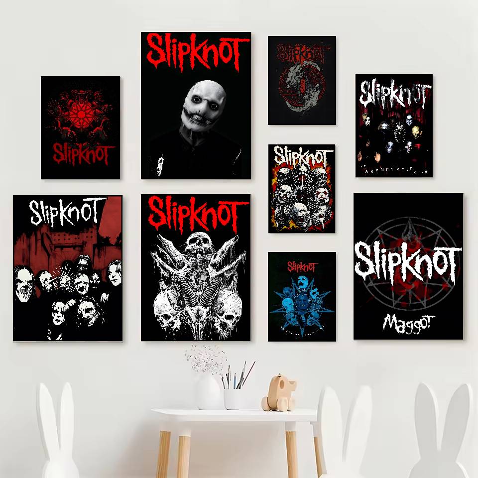 Rock S-Slipknot Band Poster HD - مراجعة Star Map Poster وسعره