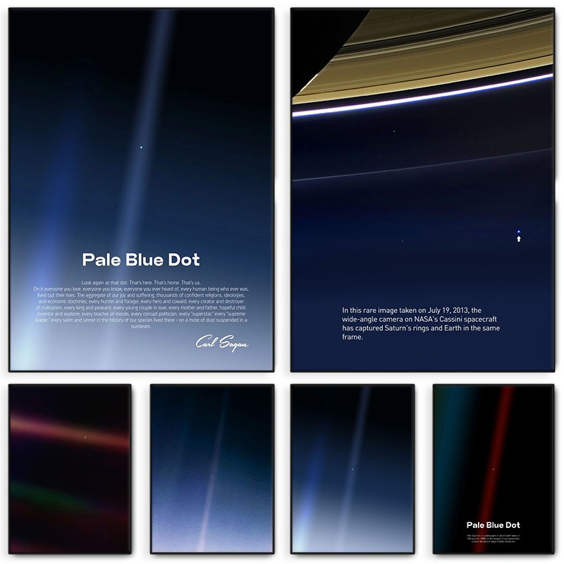 Pale Blue Dot Print Poster Voy - مراجعة Star Map Poster وسعره