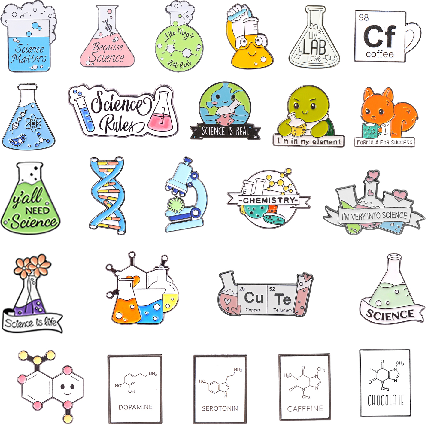 Science Enamel Pins Custom Mol - مراجعة Science Buddies وسعره