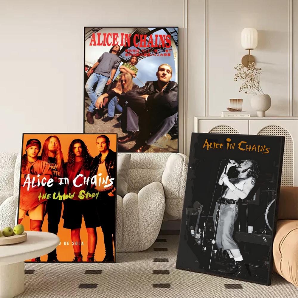 A-Alice in Chains Band Poster  - مراجعة Star Map Poster وسعره