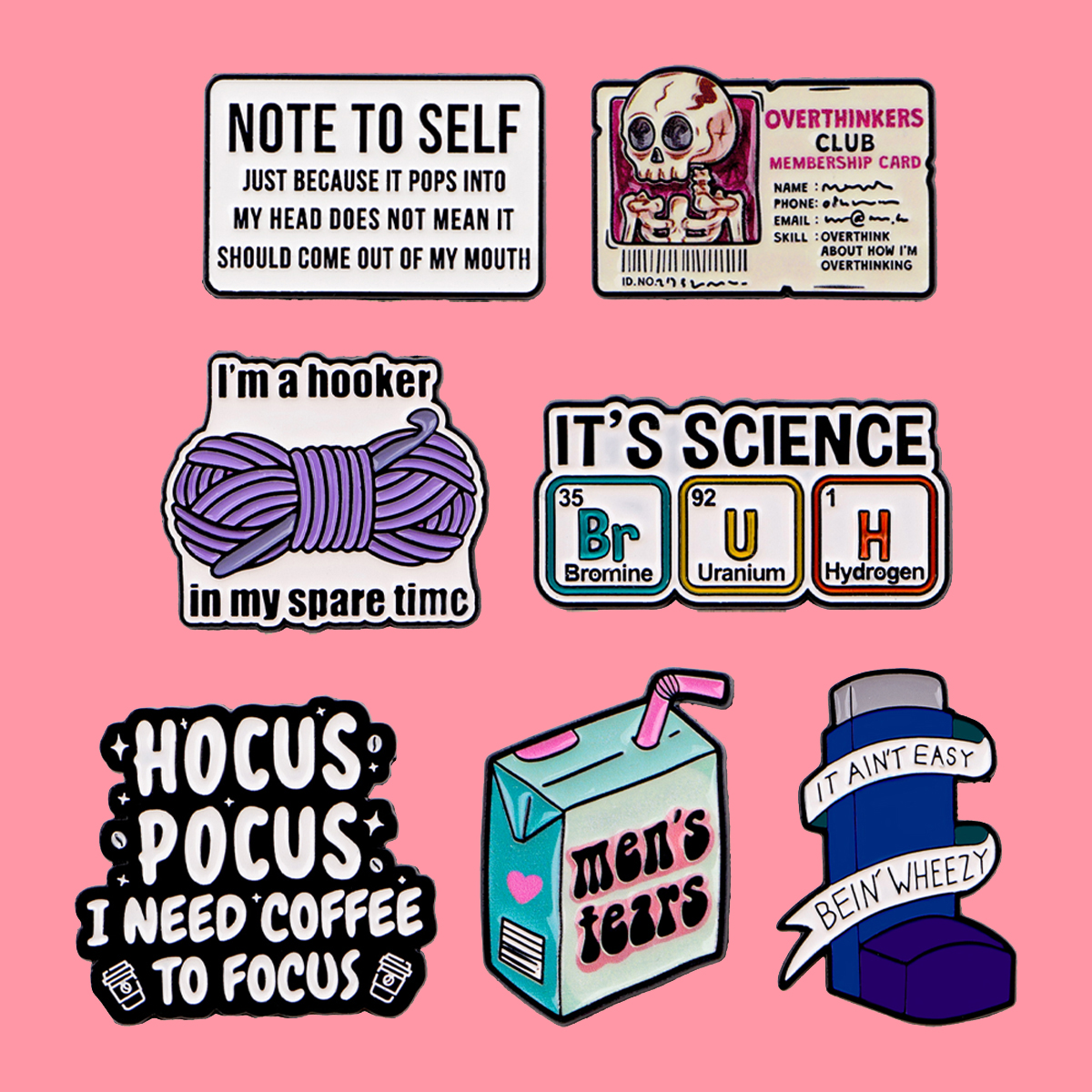 Funny Cartoon Quotes Enamel Pi - مراجعة Science Bob وسعره
