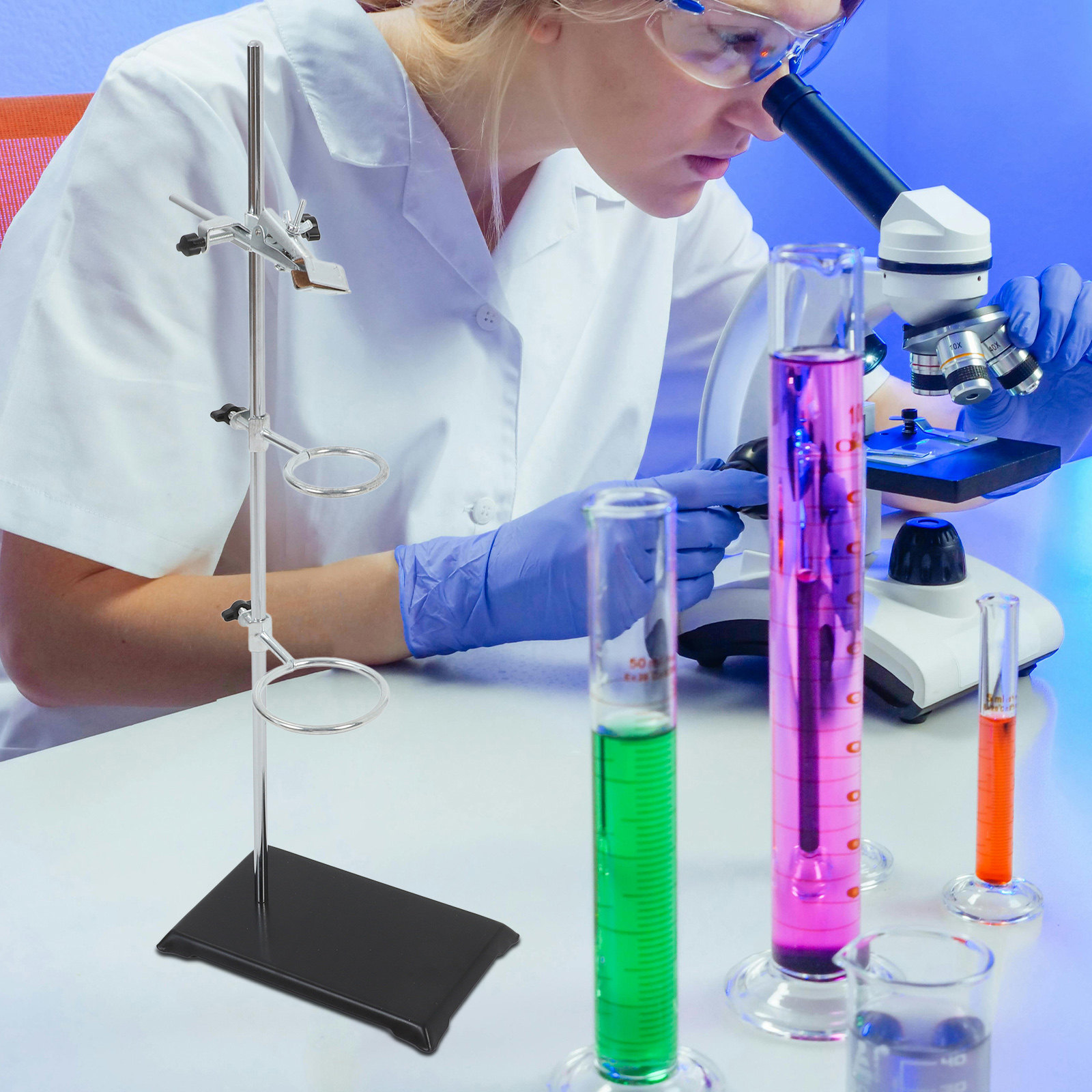 Lab Support Stand with Metal R - مراجعة Science Experiment وسعره