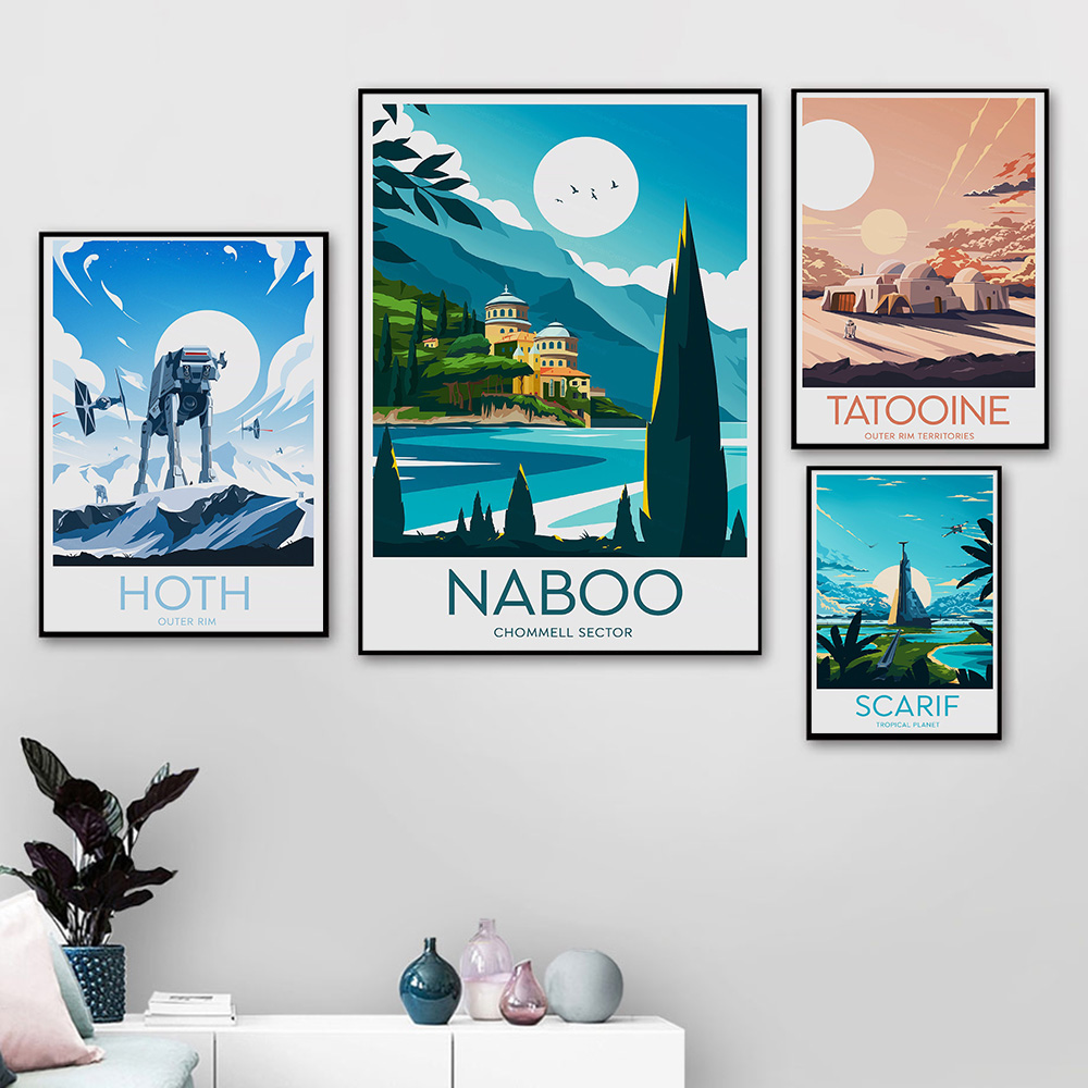 Minimalist Wars Movie Poster T - مراجعة Star Map Poster وسعره