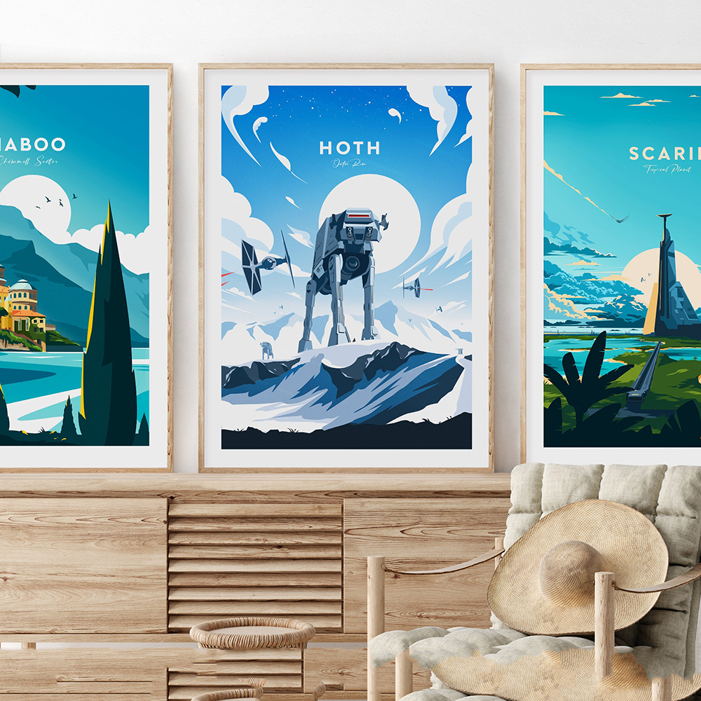 Minimalist Wars Movie Poster T - مراجعة Star Map Poster وسعره