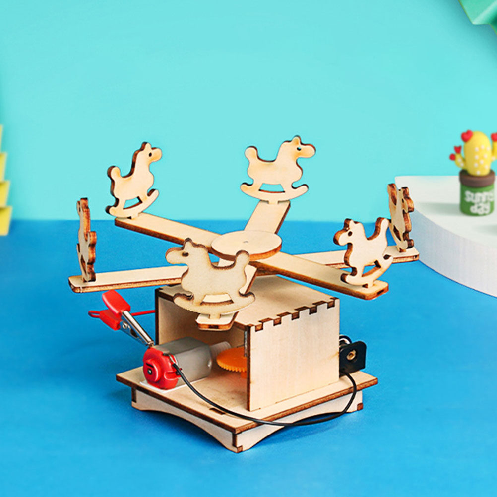 DIY Wooden Merry-Go-Round Asse - مراجعة Science Project Diy وسعره