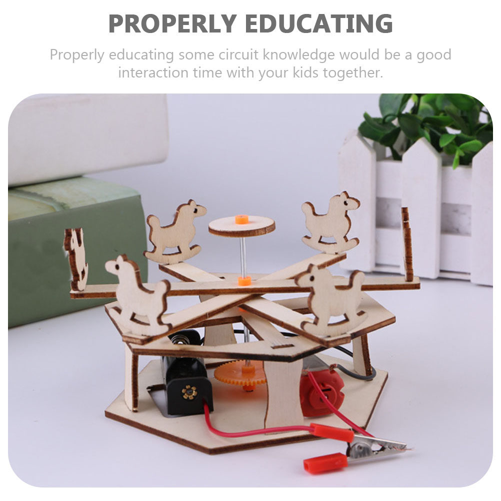 DIY Wooden Merry-Go-Round Asse - مراجعة Science Project Diy وسعره
