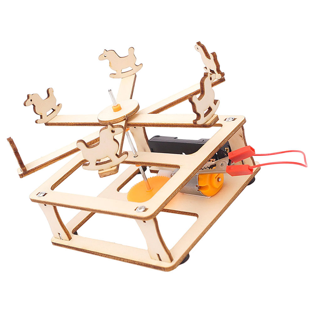 DIY Wooden Merry-Go-Round Asse - مراجعة Science Project Diy وسعره