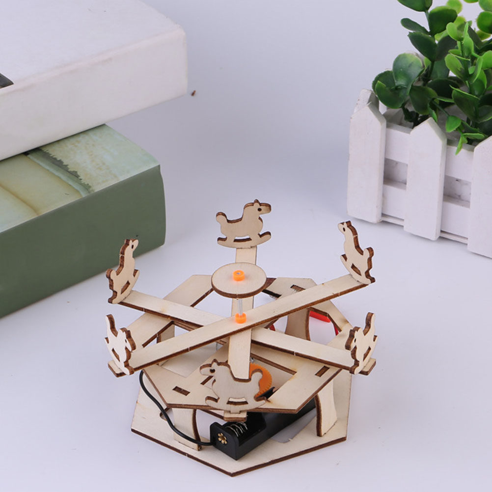 DIY Wooden Merry-Go-Round Asse - مراجعة Science Project Diy وسعره