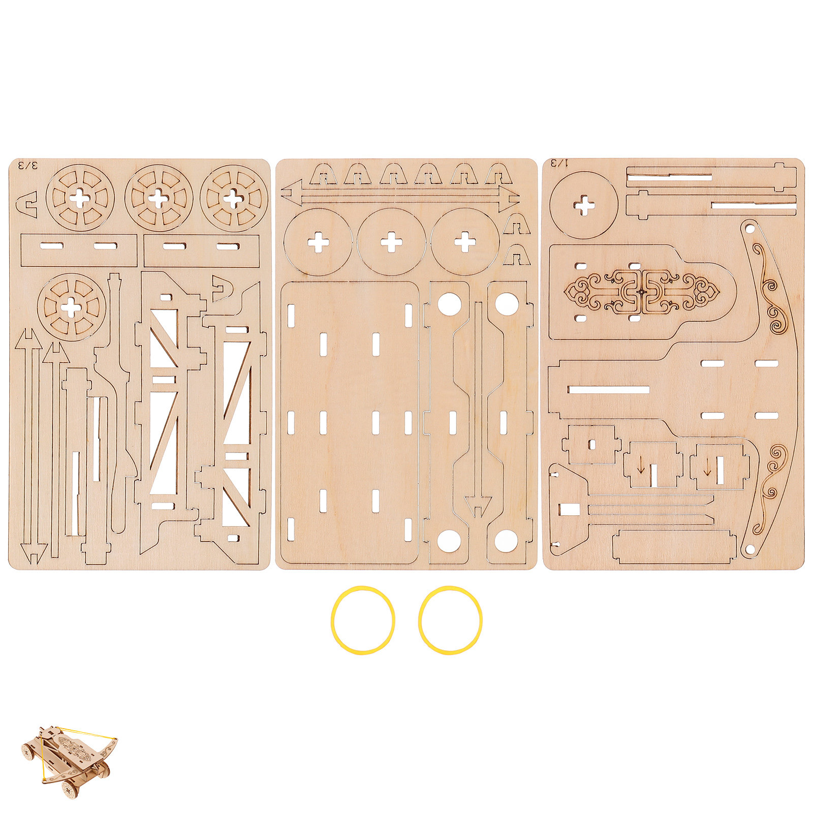 1Set Wooden Catapult Chariot D - مراجعة Science Toy وسعره