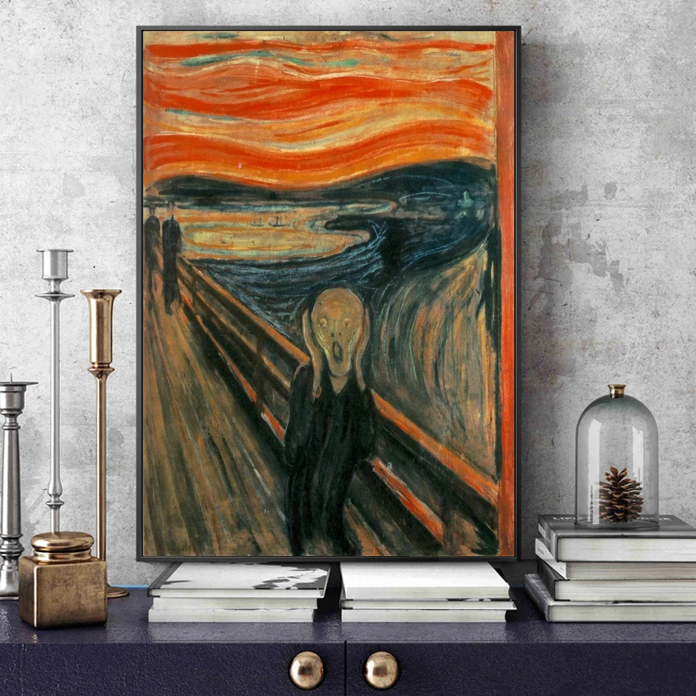 Edvard Munch The Scream Famous - مراجعة Star Map Poster وسعره
