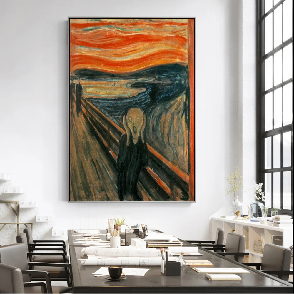 Edvard Munch The Scream Famous - مراجعة Star Map Poster وسعره