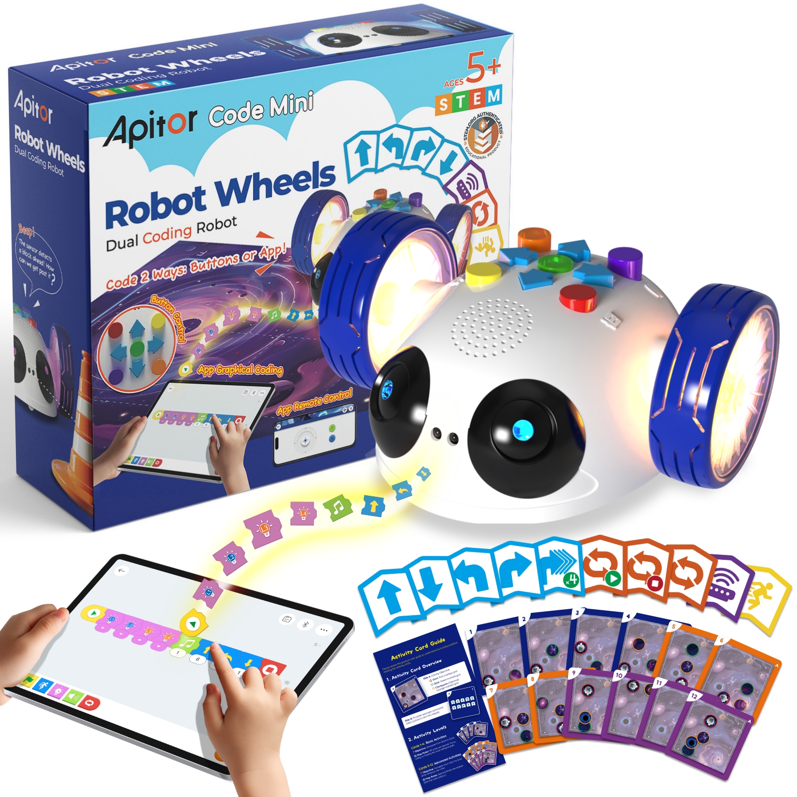 Apitor Mini Robot Wheels Codin - مراجعة Science Robot وسعره