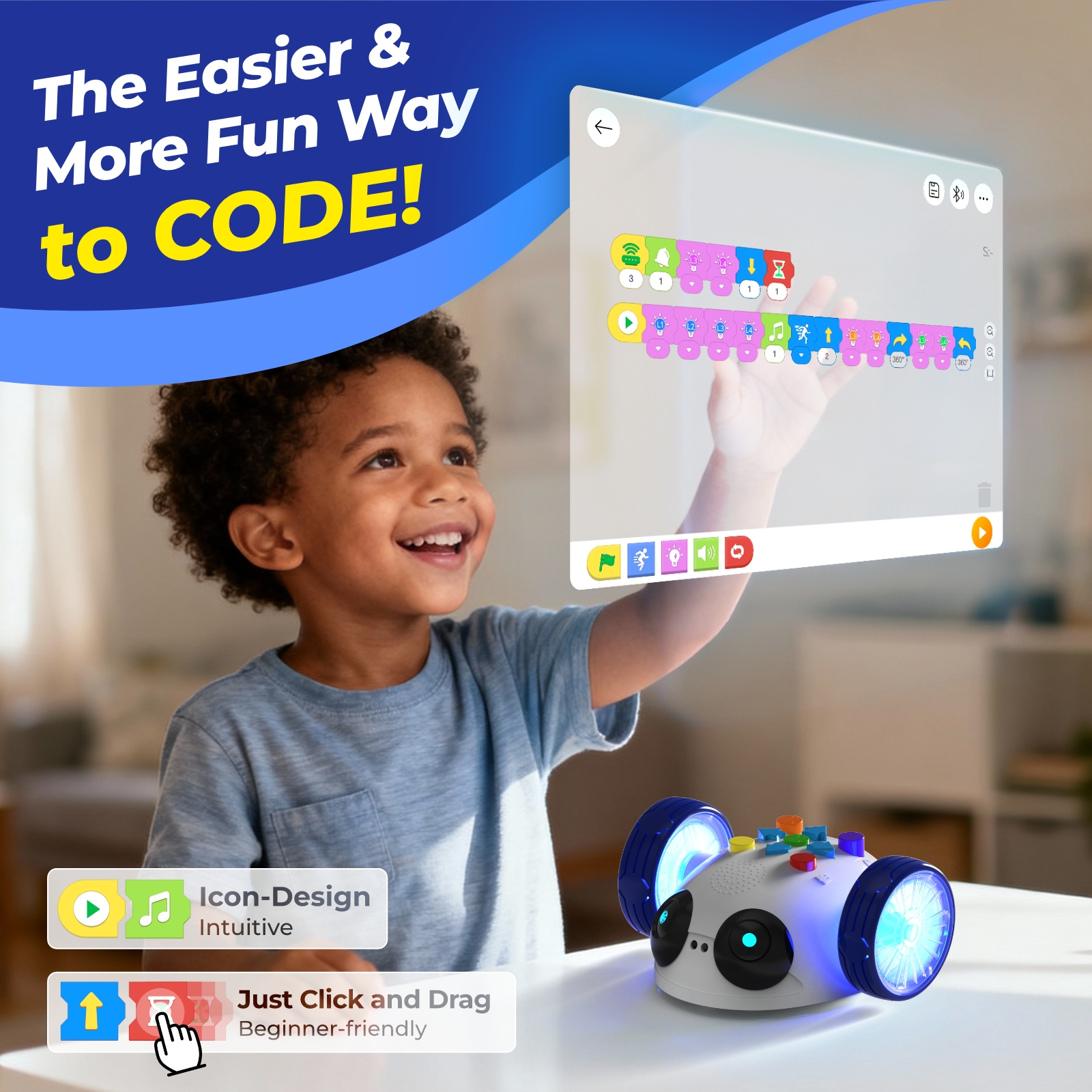 Apitor Mini Robot Wheels Codin - مراجعة Science Robot وسعره