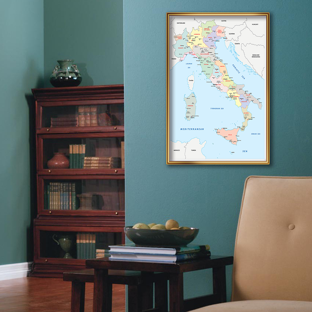 42*59cm In Italian Political M - مراجعة Star Map Poster وسعره