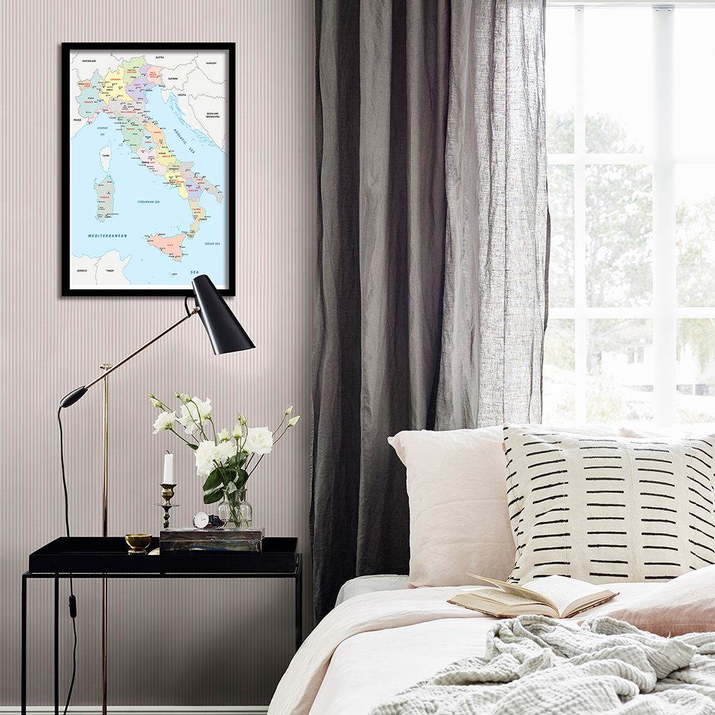 42*59cm In Italian Political M - مراجعة Star Map Poster وسعره