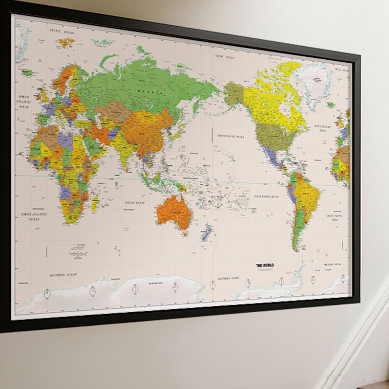 Wall Map,Polyester,World Map W - مراجعة Star Map Poster وسعره