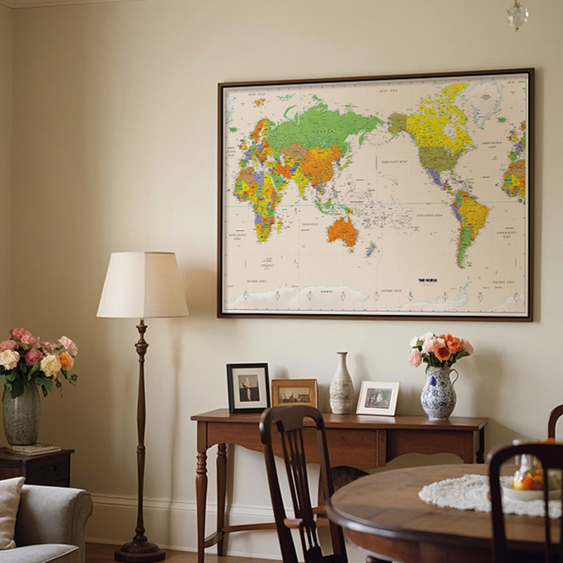 Wall Map,Polyester,World Map W - مراجعة Star Map Poster وسعره