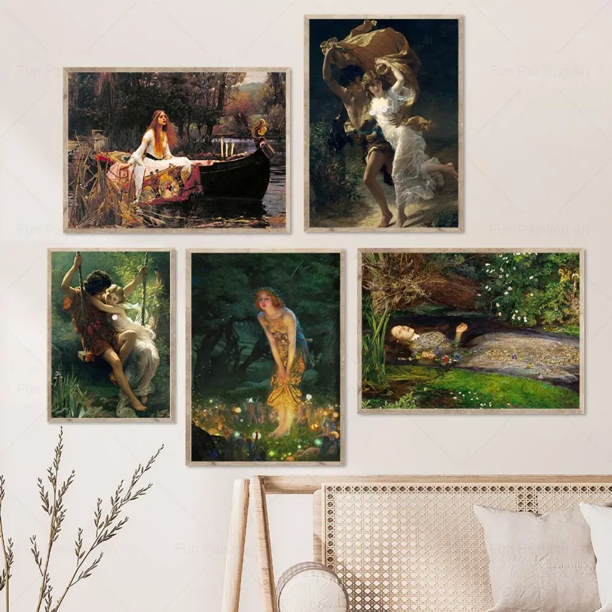 Pre-Raphaelite British Art Set - مراجعة Star Map Poster وسعره