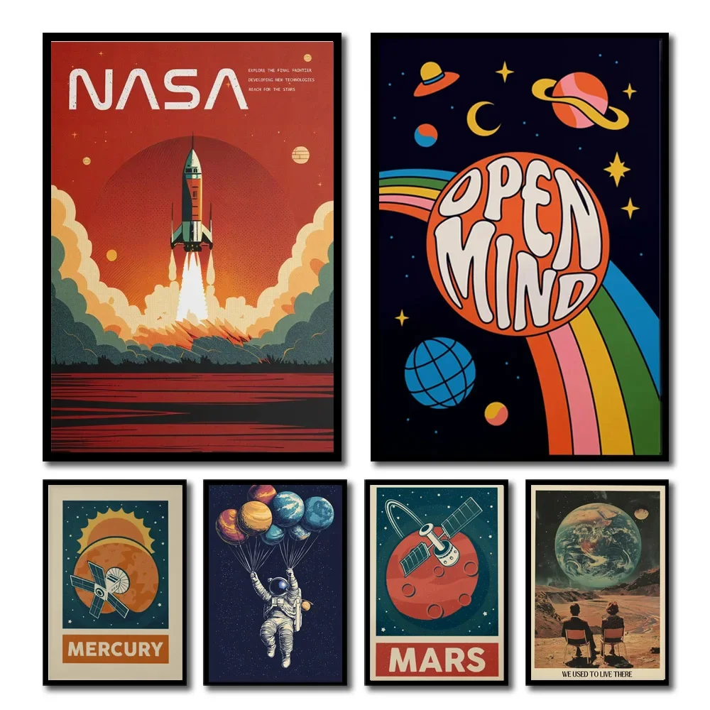 1pc Retro Solar System Planet  - مراجعة Star Map Poster وسعره