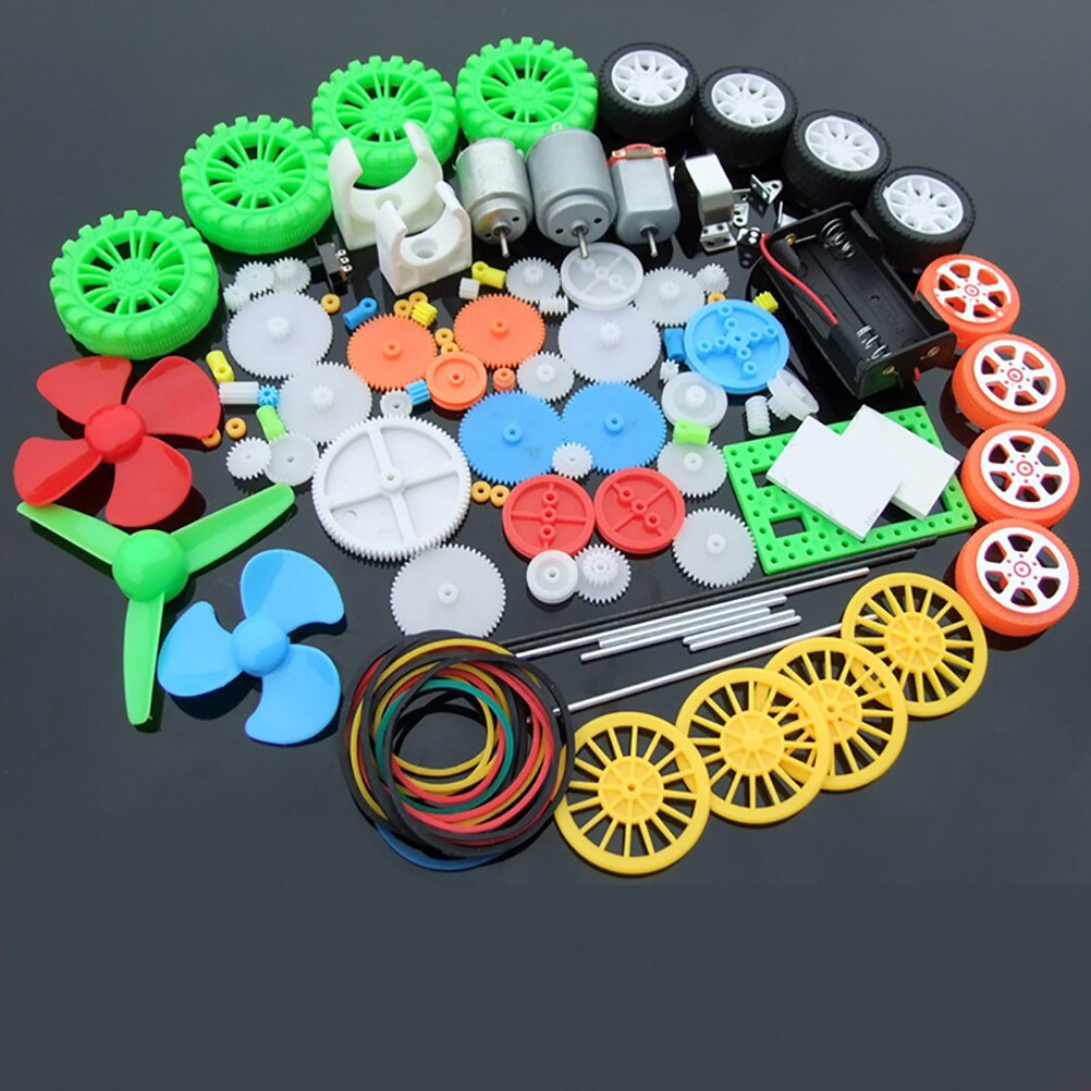 112pcs DC Motor Kit Electric M - مراجعة Science Experiment وسعره
