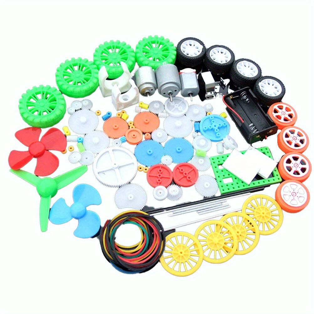 112pcs DC Motor Kit Electric M - مراجعة Science Experiment وسعره