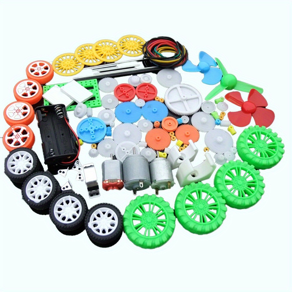 112pcs DC Motor Kit Electric M - مراجعة Science Experiment وسعره