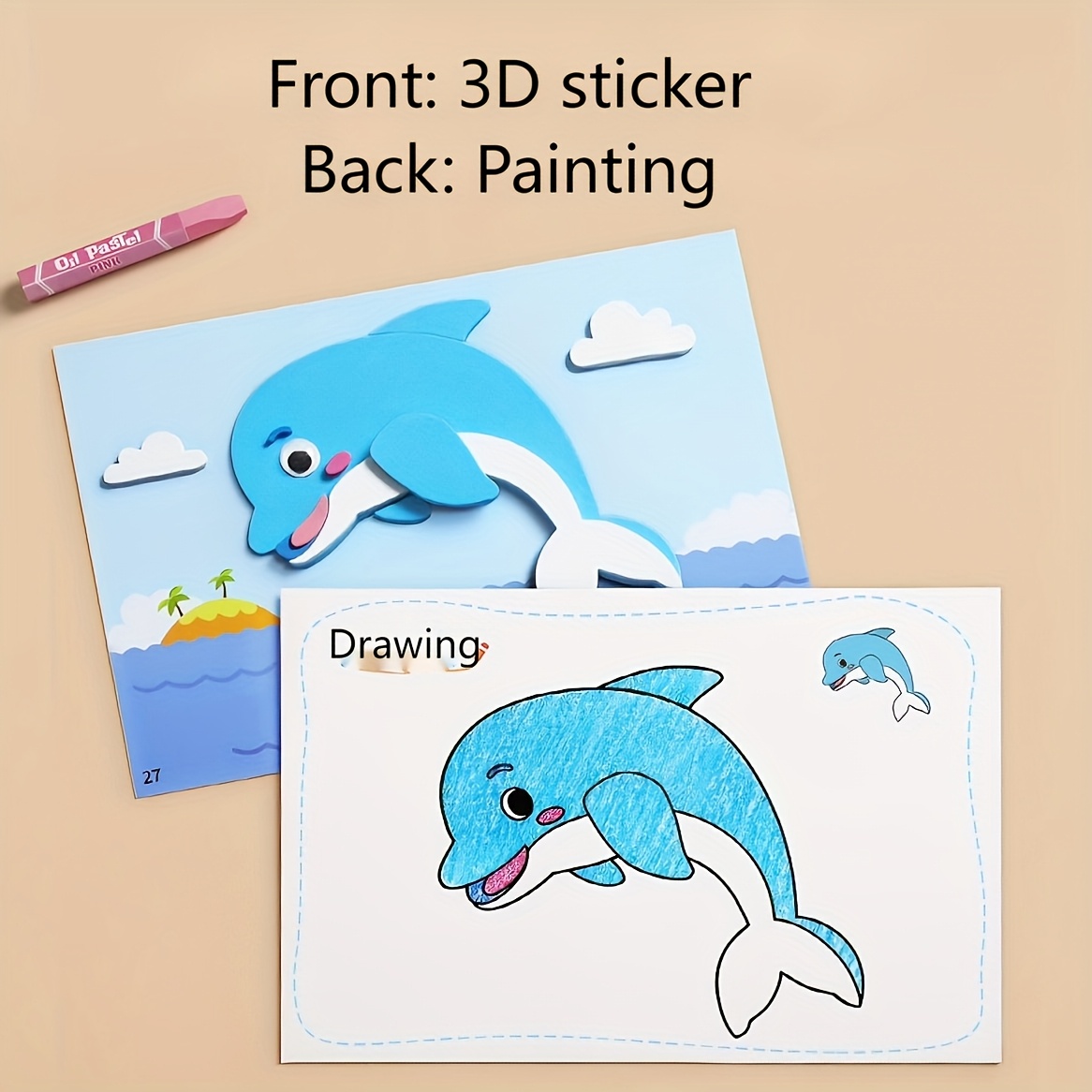 3D Stickers for Kids, Disposab - مراجعة Science Project Diy وسعره