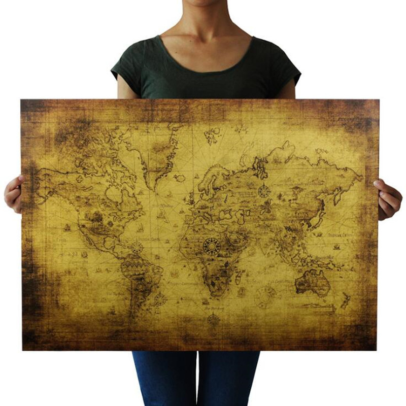 Large 72.5X51.5cm Vintage The  - مراجعة Star Map Poster وسعره