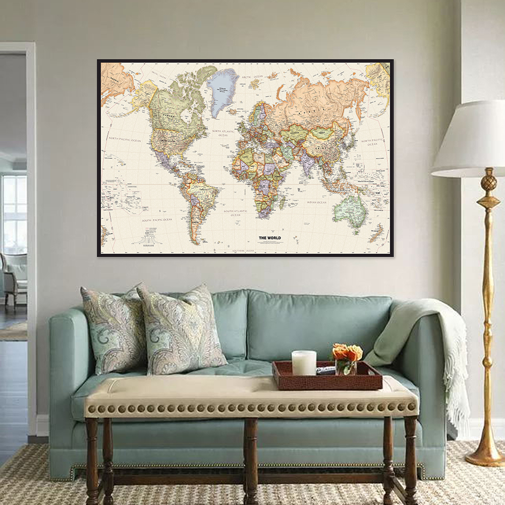 Vintage Hanging Poster World M - مراجعة Star Map Poster وسعره
