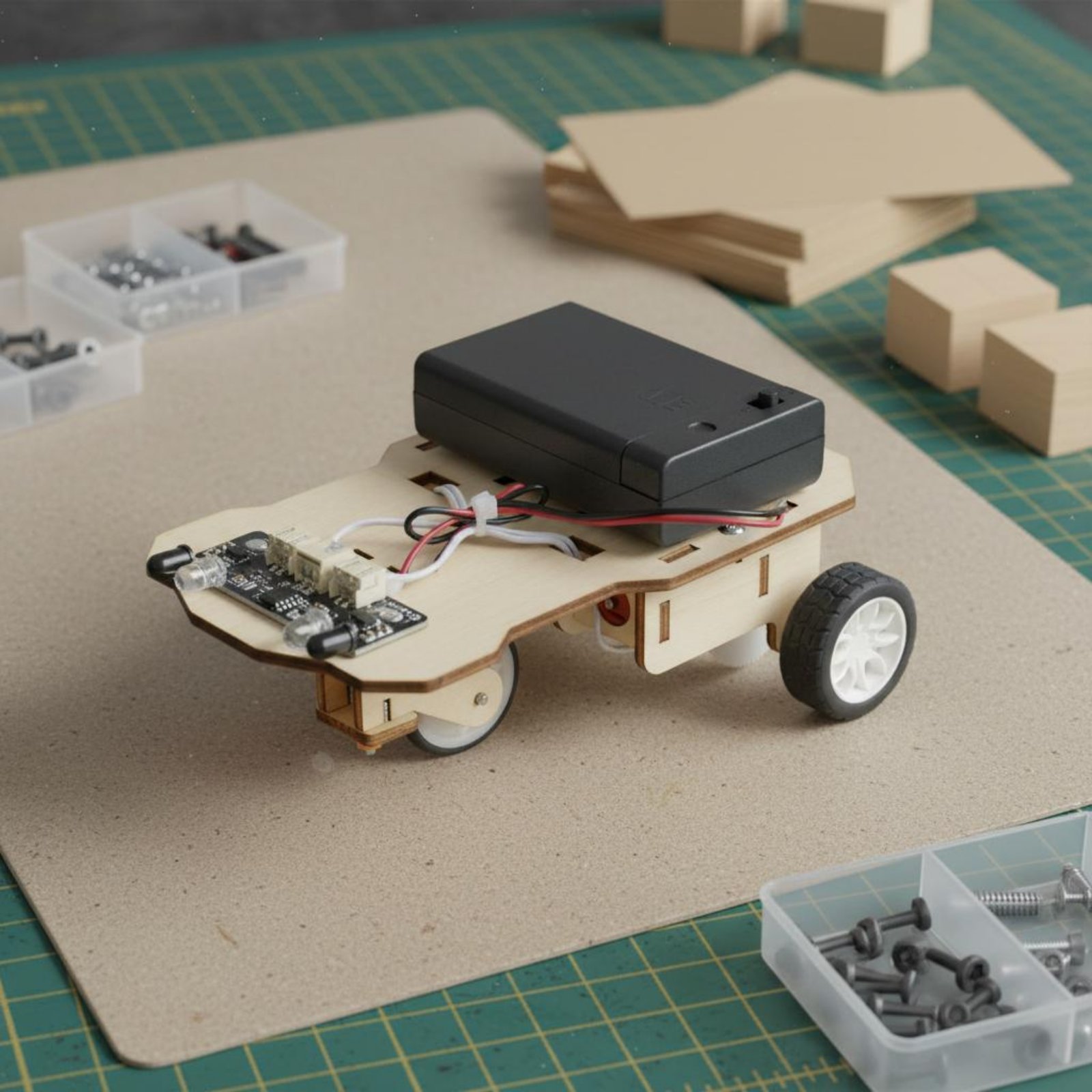 Wooden Intelligent Vehicle Kit - مراجعة Science Robot وسعره